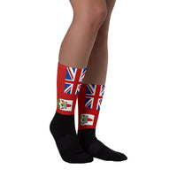 Bermuda Flag - Black foot socks - Properttees