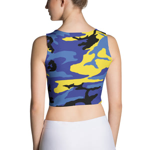 Barbados Camouflage - Women's Fitted Crop Top - Properttees