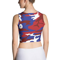 Haiti Camouflage - Women's Fitted Crop Top - Properttees