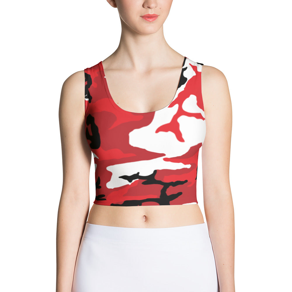 Trinidad and Tobago Camouflage - Women's Fitted Crop Top