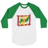 Grenada Paint - Unisex 3/4 Sleeve Shirt - Properttees