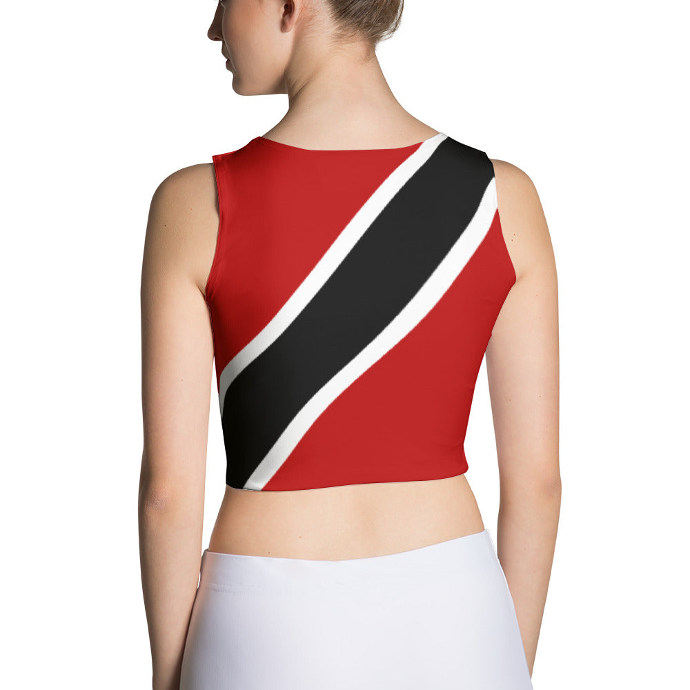 Trinidad and Tobago Flag - Women's Fitted Crop Top