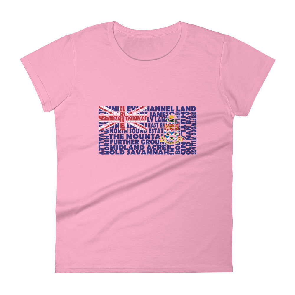 Cayman Islands Stencil - Women's short sleeve t-shirt