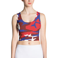 Bermuda Camouflage - Women's Fitted Crop Top - Properttees