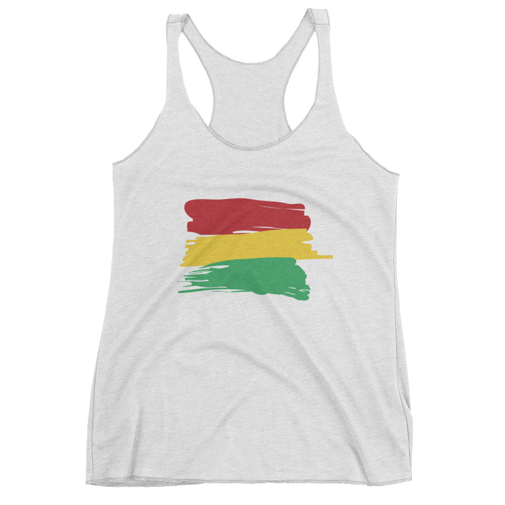 Ites, Gold and Green Paint - Women's tank top