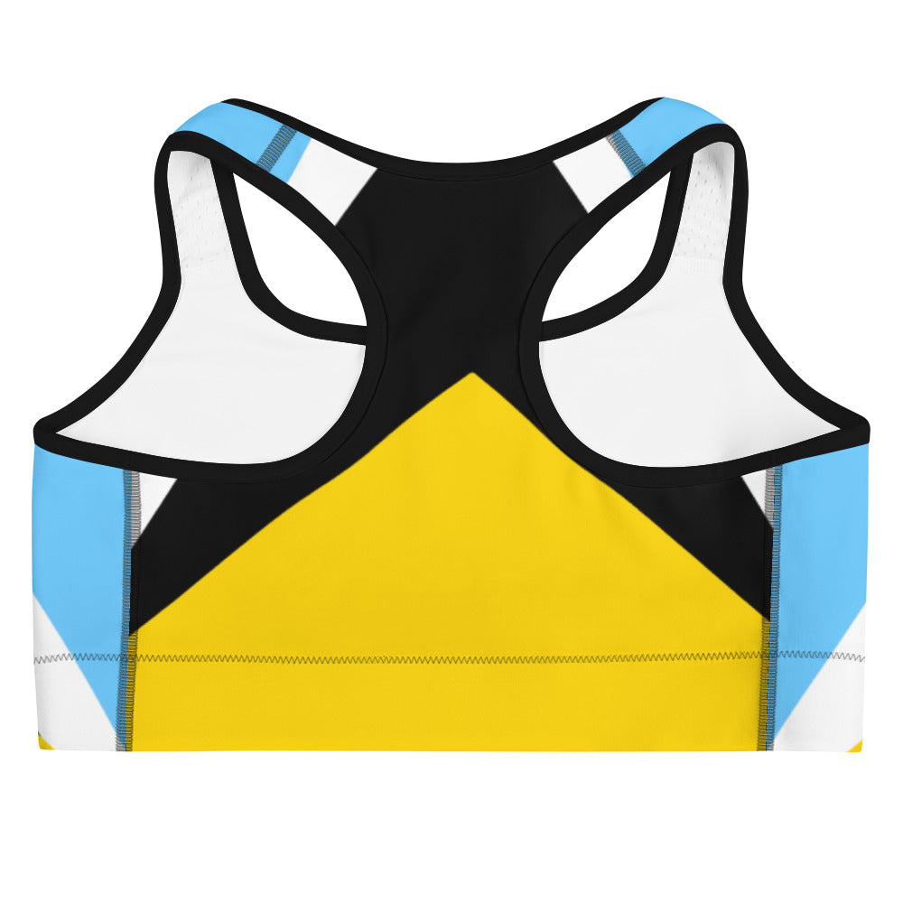 St. Lucia Flag - Sports bra