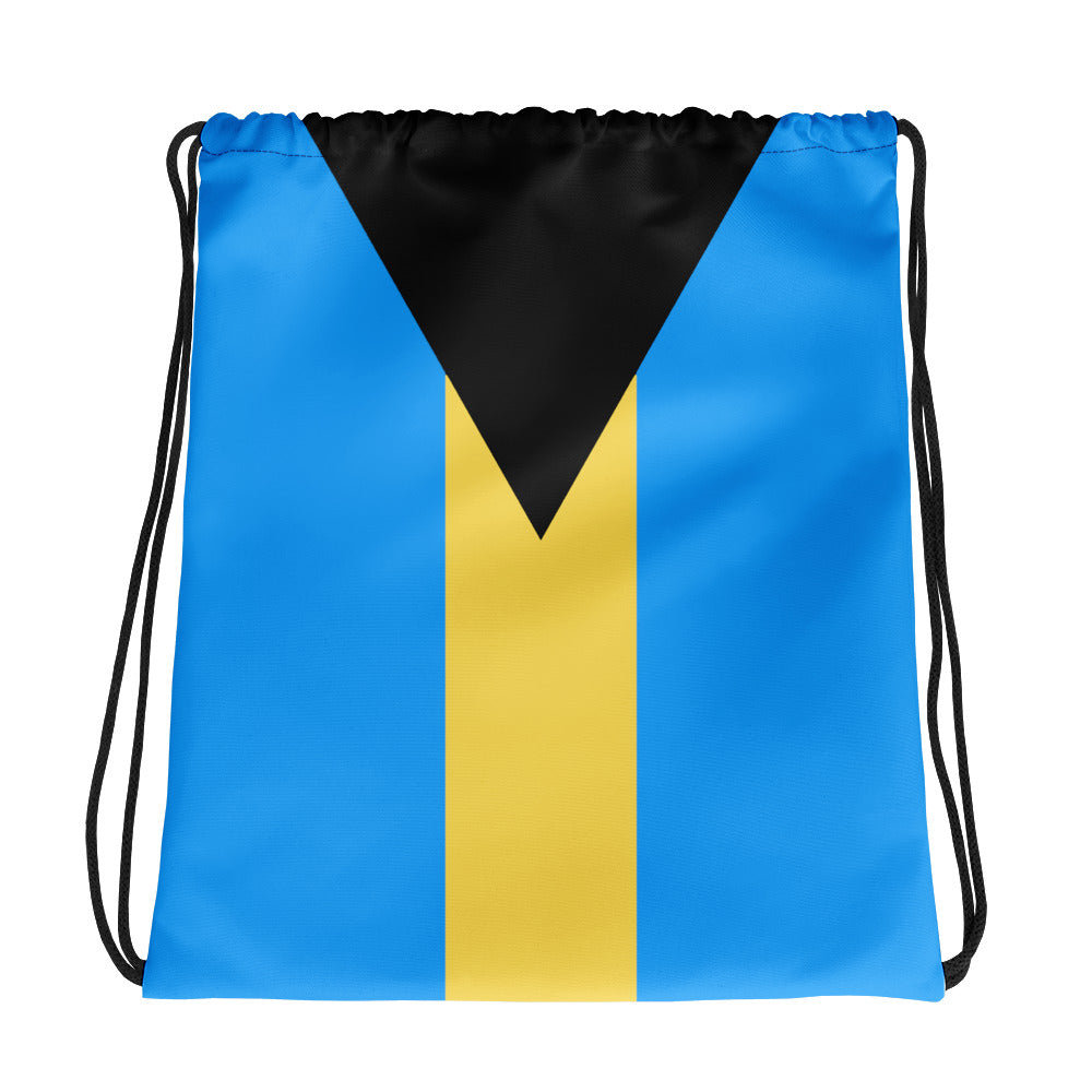 Bahamas Flag - Drawstring bag