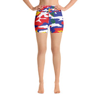 Cayman Islands Camouflage - Yoga Shorts - Properttees