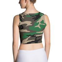 Camouflage - Women's Fitted Crop Top - Properttees