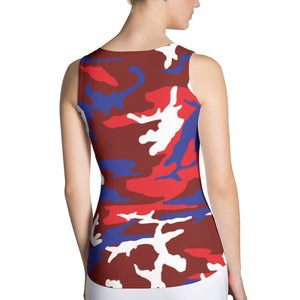 Bermuda Camouflage - Women's Fitted Tank Top - Properttees
