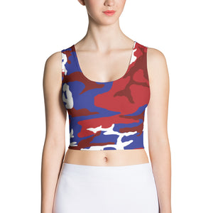 Haiti Camouflage - Women's Fitted Crop Top - Properttees
