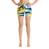 St. Lucia Camouflage - Yoga Shorts - Properttees