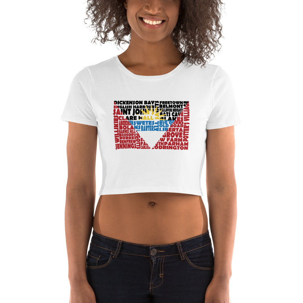 Antigua Stencil - Women's Crop Top - Properttees