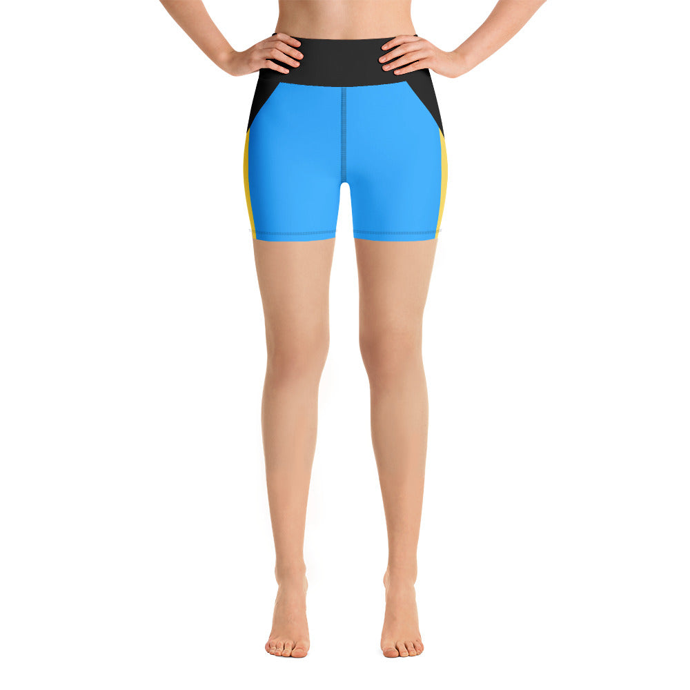 Bahamas Flag - Yoga Shorts