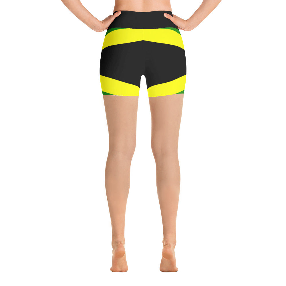 Jamaica Flag - Yoga Shorts