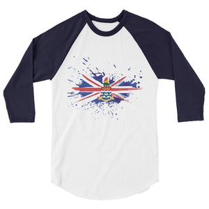 Cayman Islands Paint - Unisex 3/4 Sleeve Shirt - Properttees