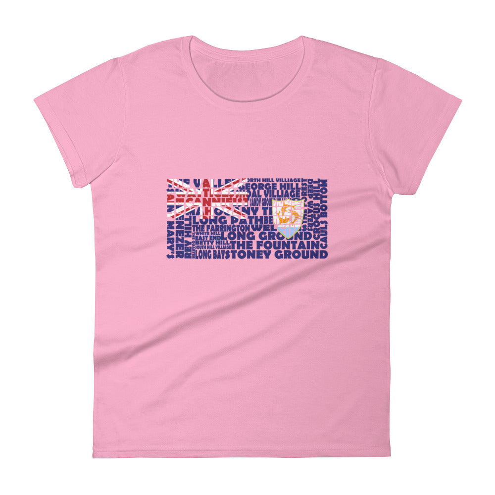 Anguilla Stencil - Women's short sleeve t-shirt