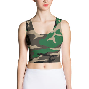 Camouflage - Women's Fitted Crop Top - Properttees