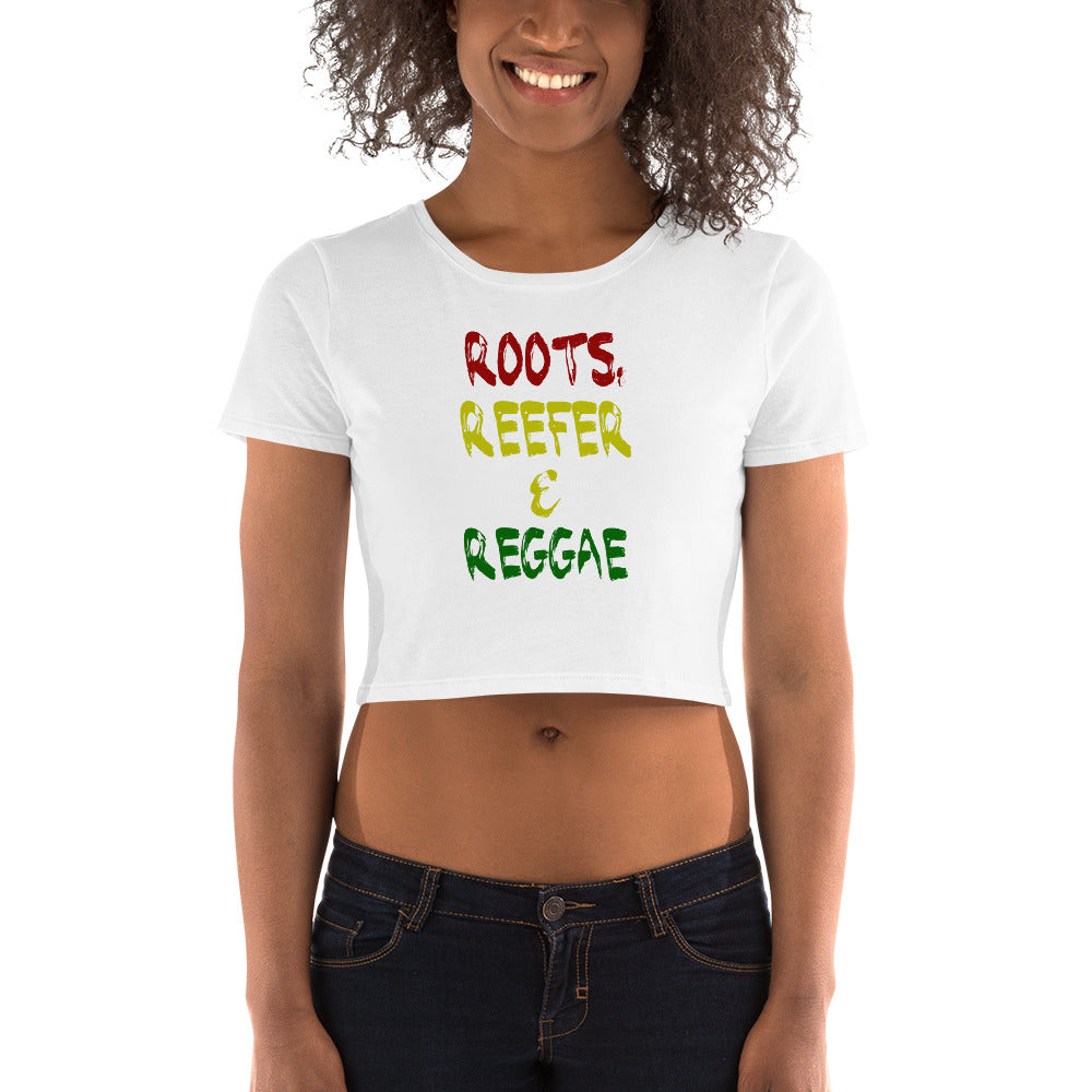 Roots, Reefer and Reggae - Women’s Crop Top