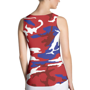 Cuba Camouflage - Women's Fitted Tank Top - Properttees