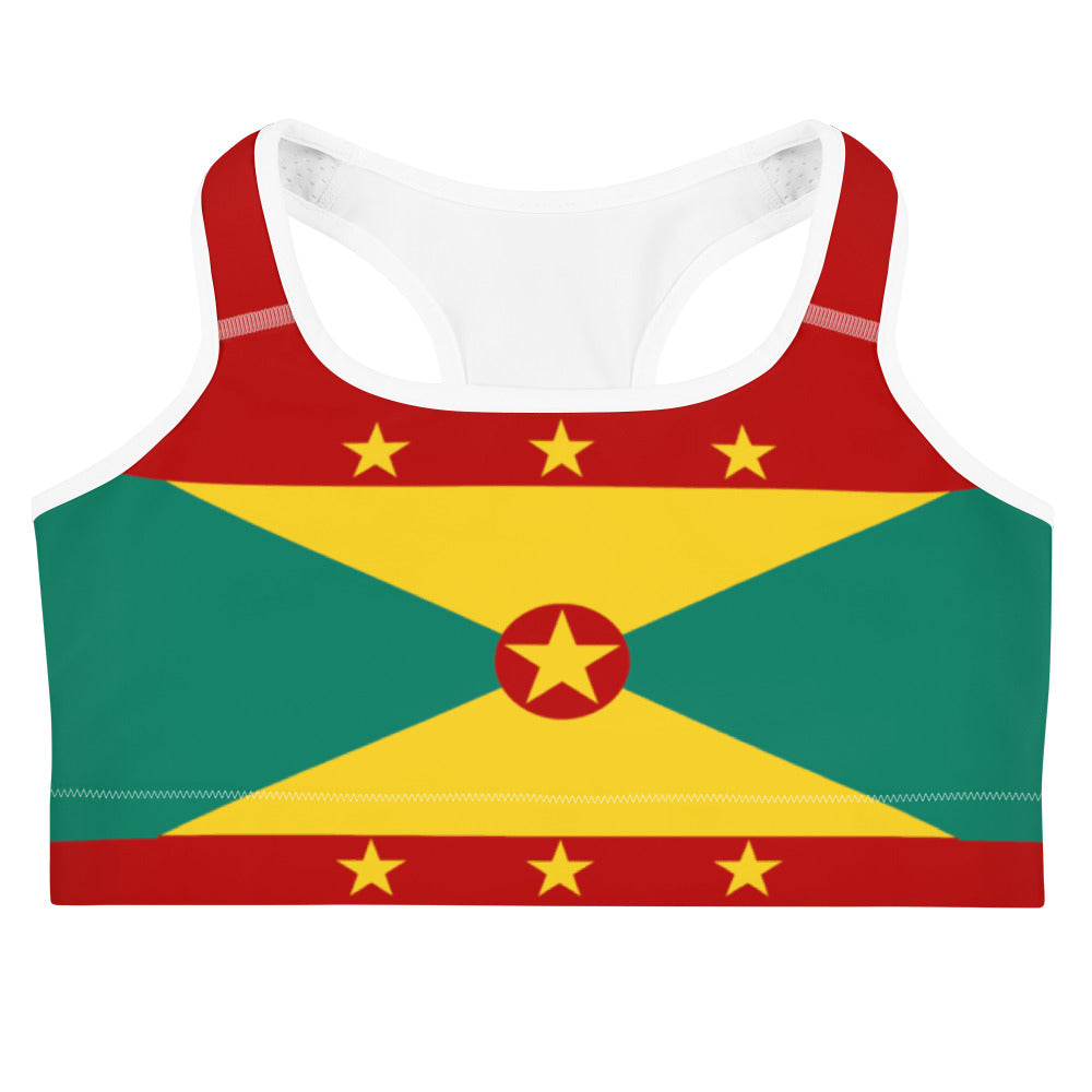 Grenada Flag - Sports bra - Properttees