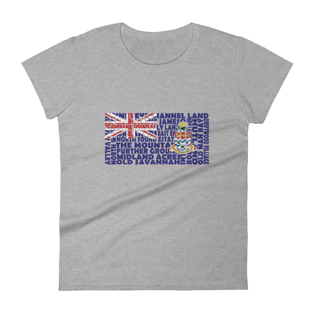 Cayman Islands Stencil - Women's short sleeve t-shirt