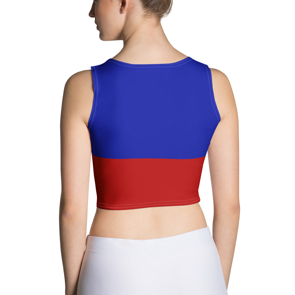 Haiti Flag - Women's Fitted Crop Top