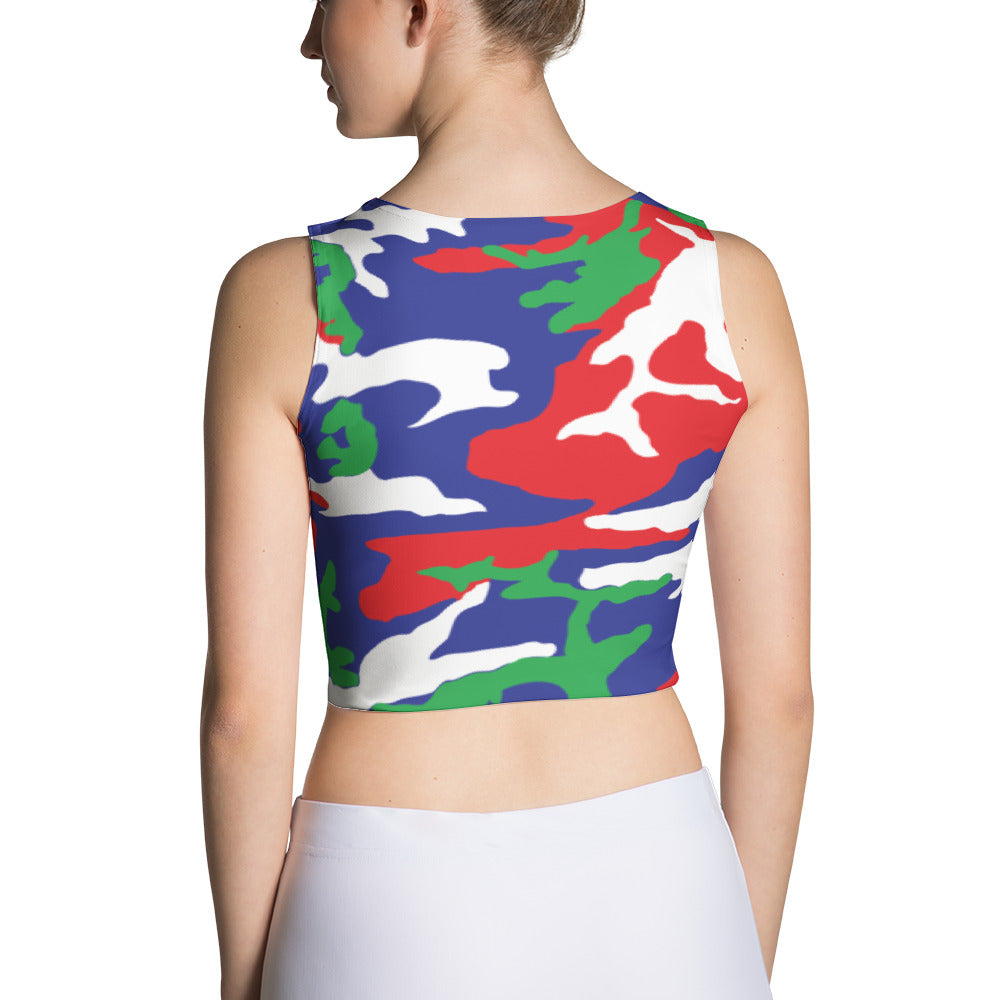 Belize Camouflage - Women's Fitted Crop Top - Properttees
