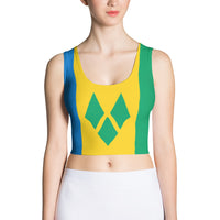St. Vincent - Women's Fitted Crop Top - Properttees