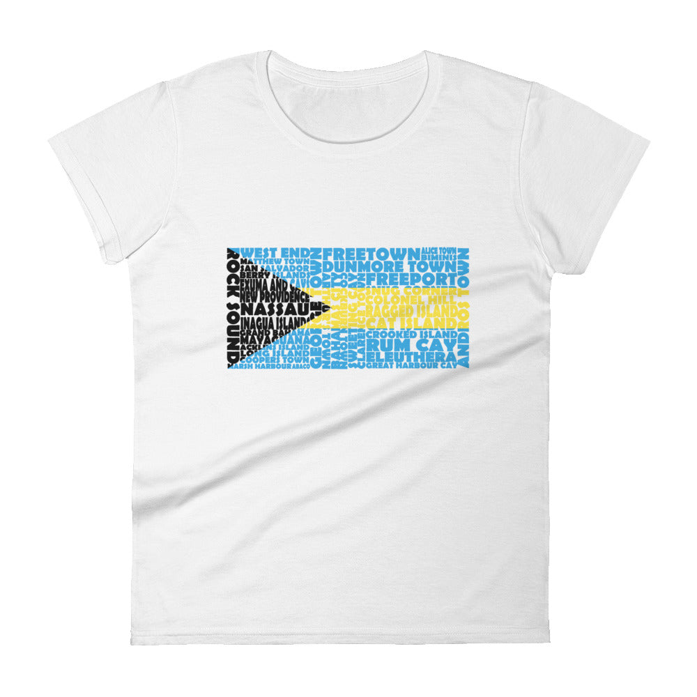Bahamas Stencil - Women's short sleeve t-shirt