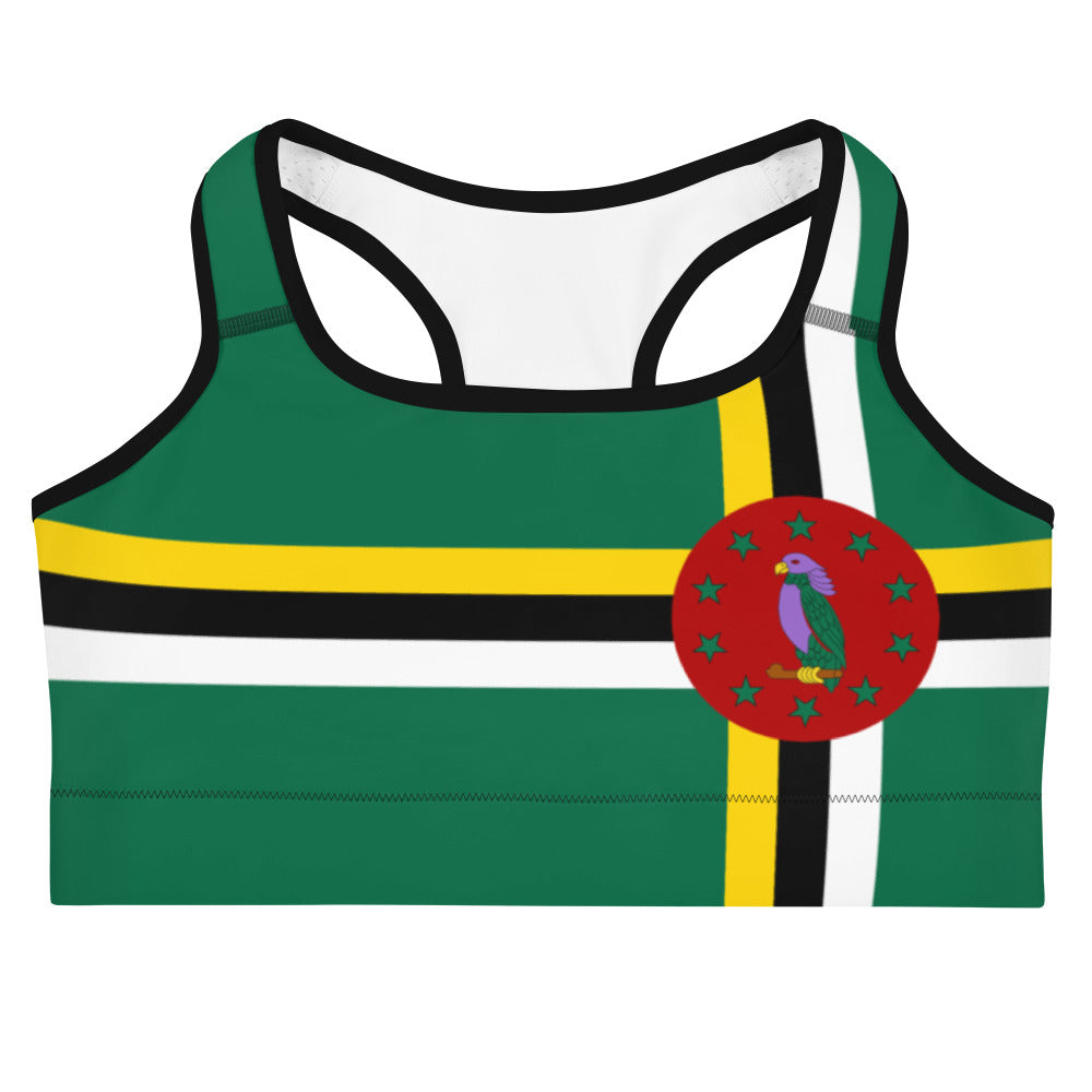 Dominica Flag - Sports bra - Properttees