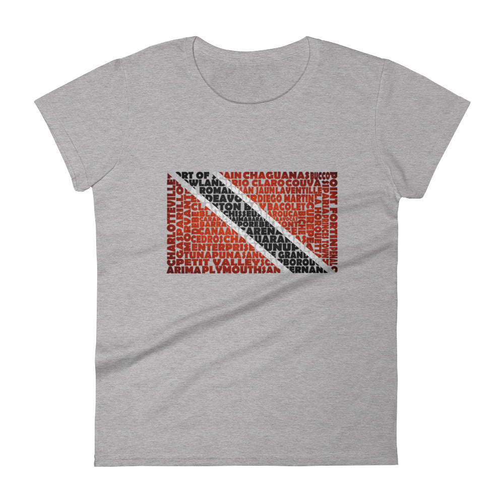 Trinidad and Tobago Stencil - Women's short sleeve t-shirt