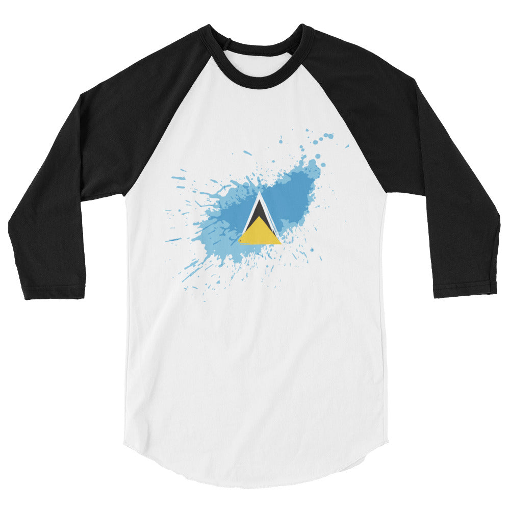 St. Lucia Paint - Unisex 3/4 Sleeve Shirt
