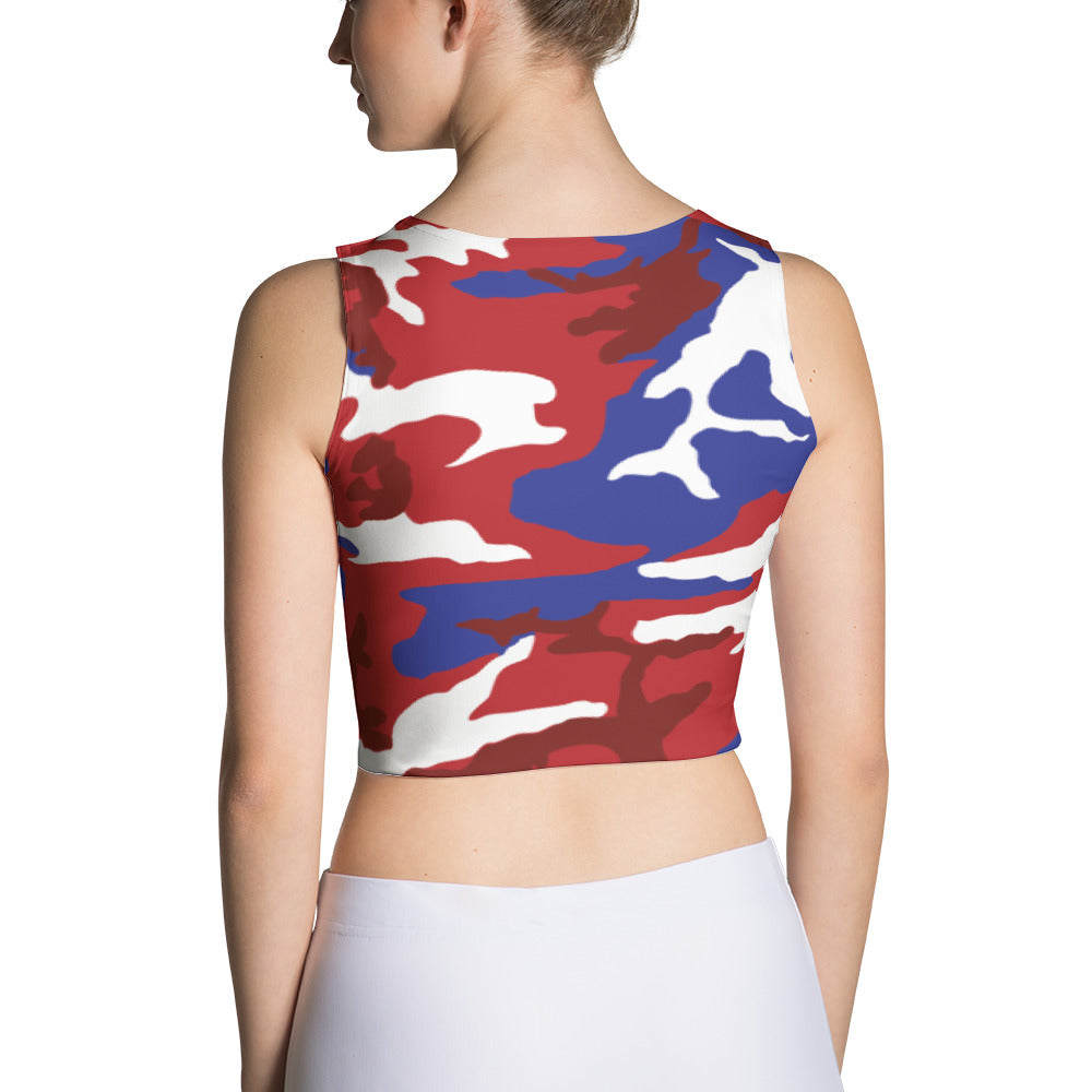 Cuba Camouflage - Women's Fitted Crop Top - Properttees