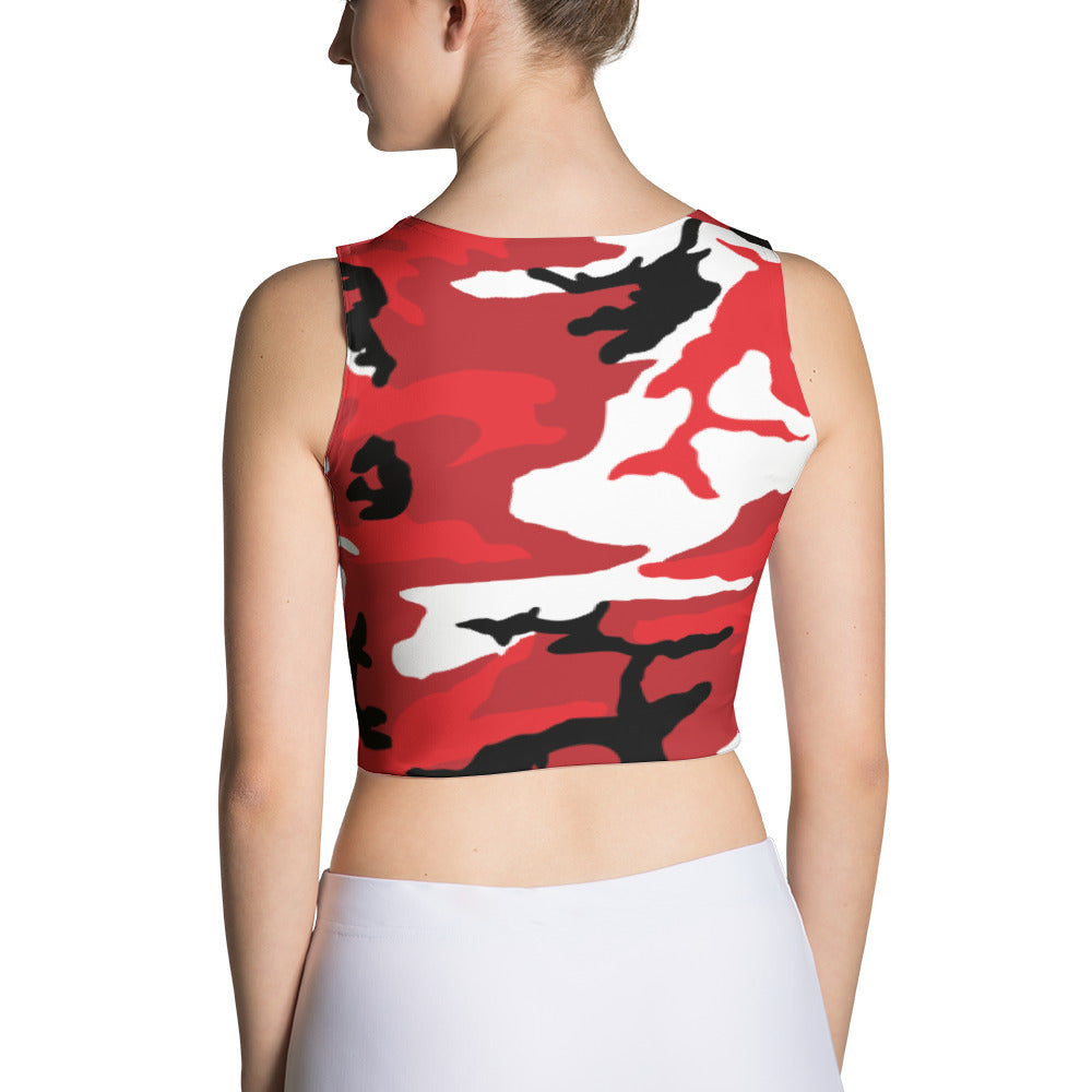 Trinidad and Tobago Camouflage - Women's Fitted Crop Top