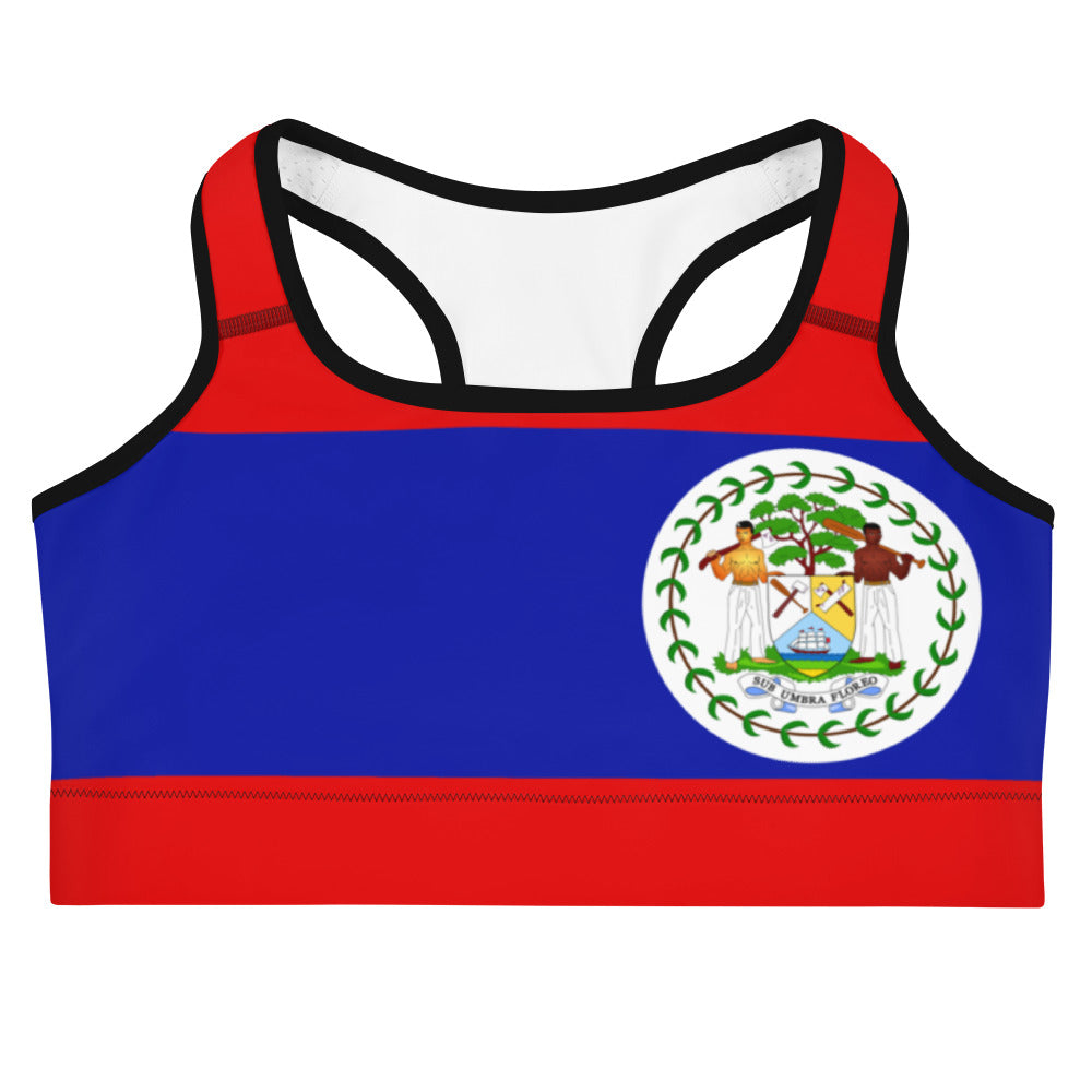 Belize Flag - Sports bra - Properttees