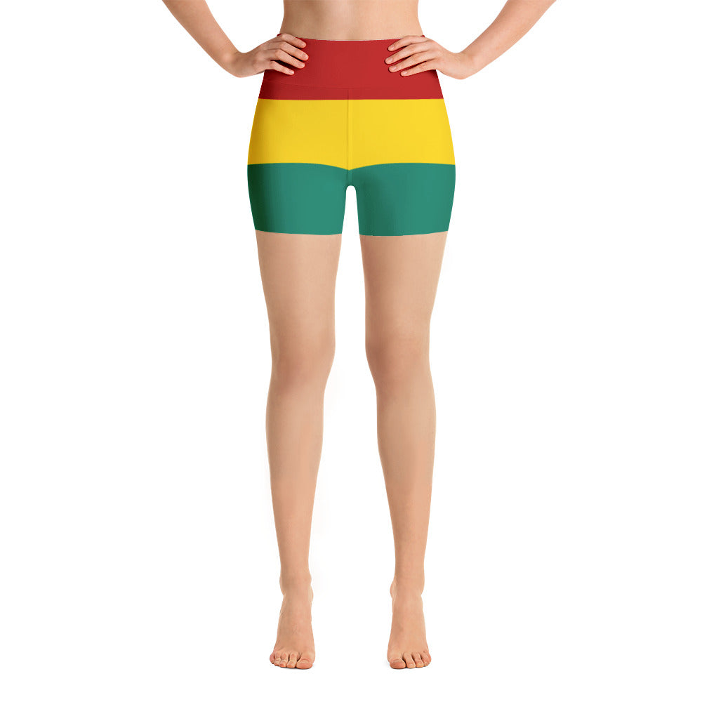Ites Gold and Green - Yoga Shorts