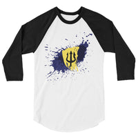 Barbados Paint - Unisex 3/4 sleeve shirt - Properttees