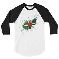 Dominica Paint - Unisex 3/4 Sleeve Shirt - Properttees
