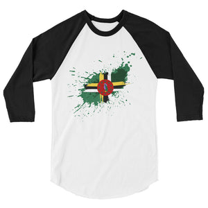 Dominica Paint - Unisex 3/4 Sleeve Shirt - Properttees