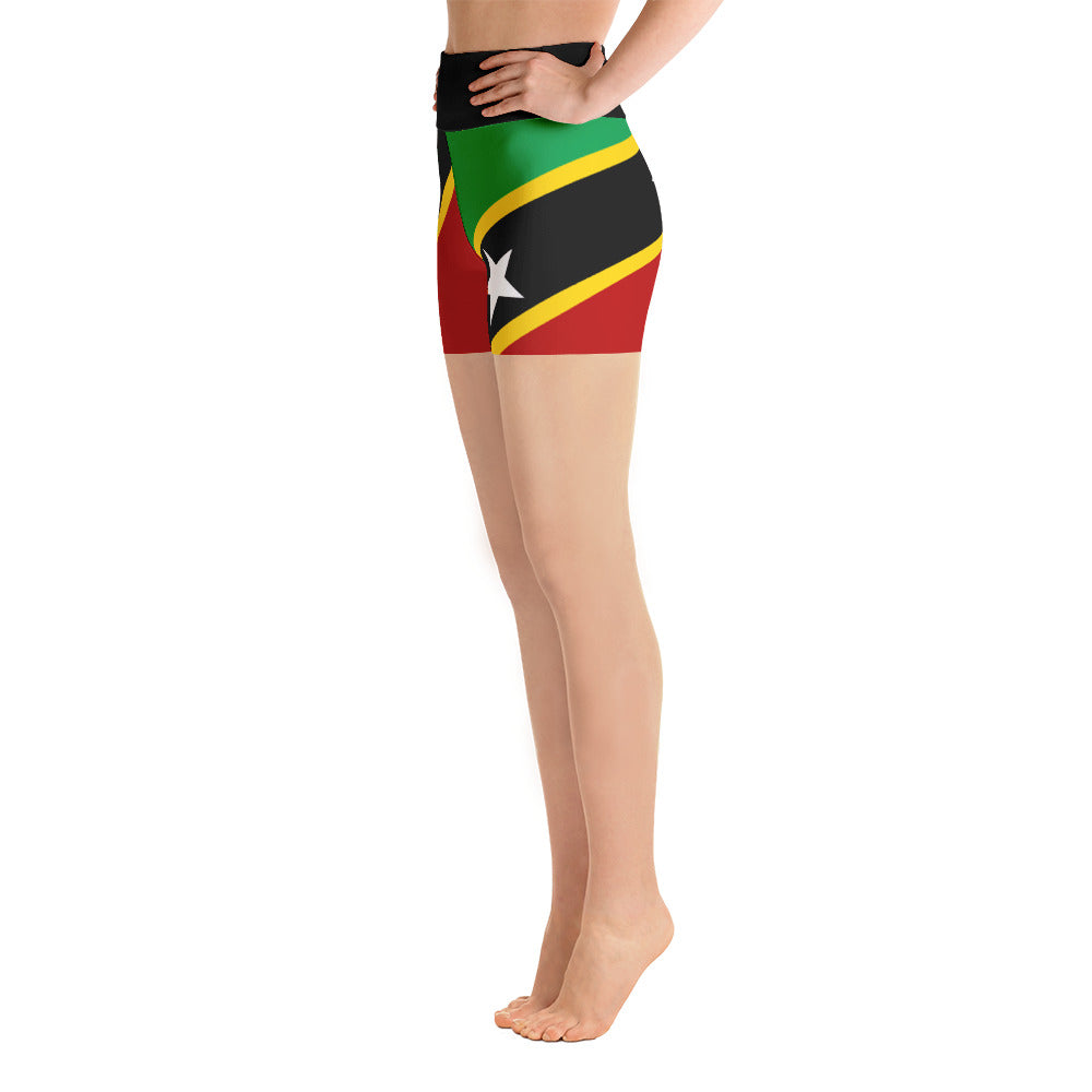 St. Kitts and Nevis - Yoga Shorts - Properttees