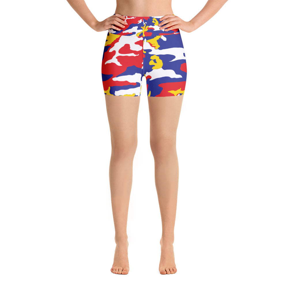 Turks and Caicos Camouflage - Yoga Shorts