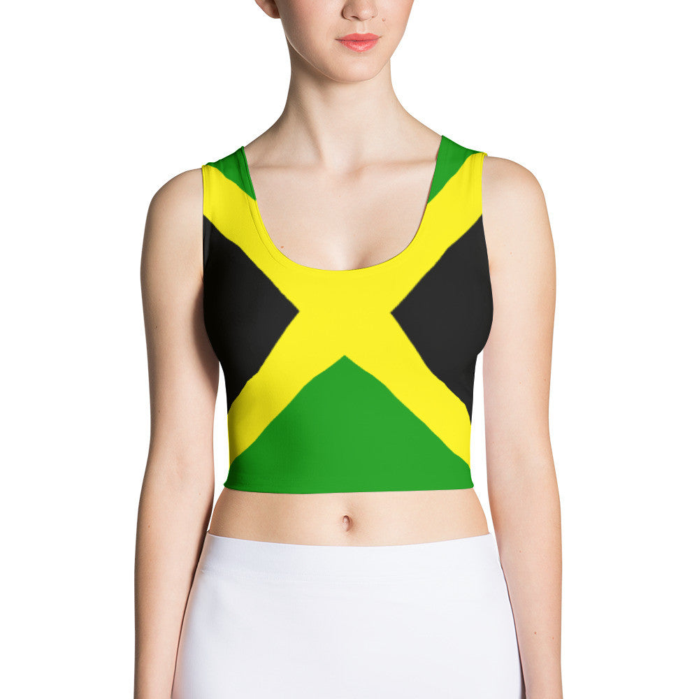 Jamaica Flag - Women's Fitted Crop Top
