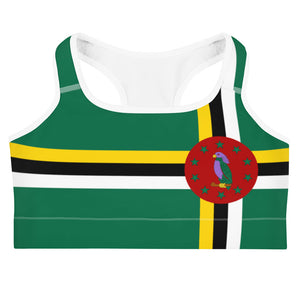 Dominica Flag - Sports bra - Properttees