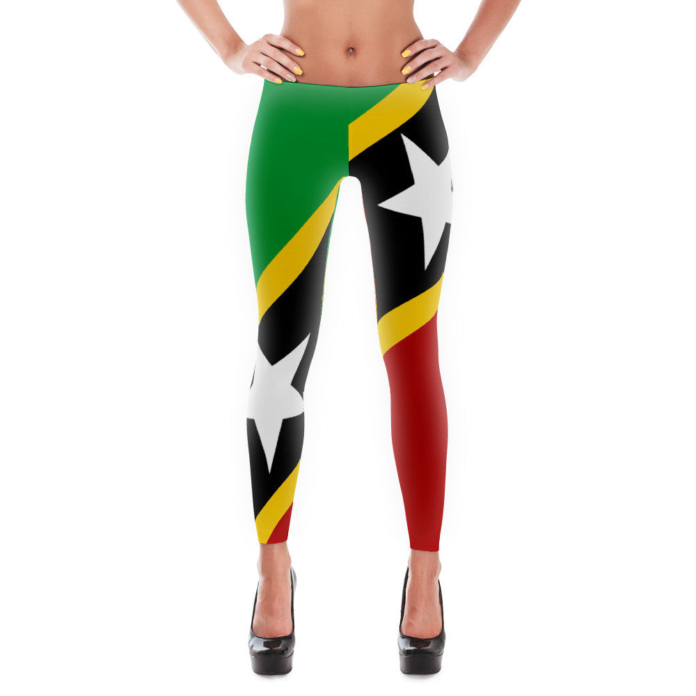St. Kitts and Nevis Flag - Leggings - Properttees
