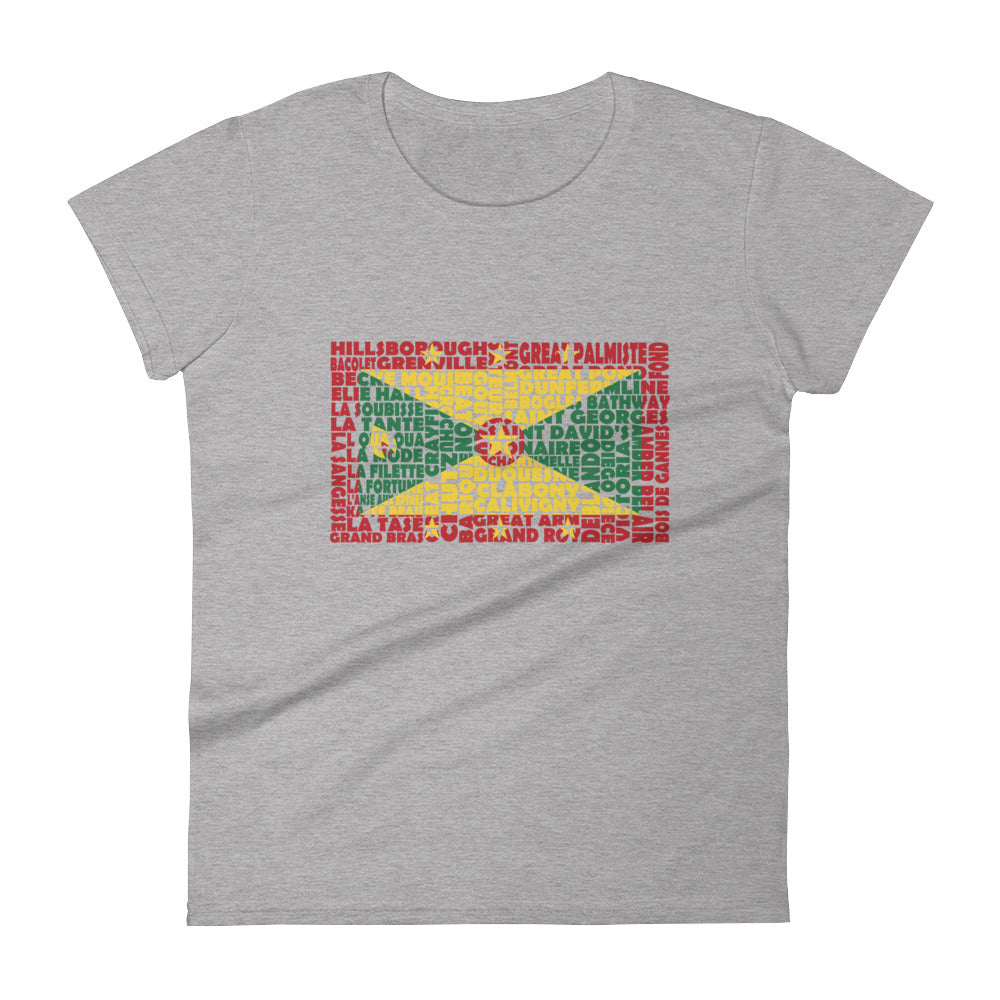 Grenada Stencil - Women's short sleeve t-shirt