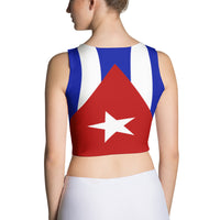 Cuba Flag - Women's Fitted Crop Top - Properttees
