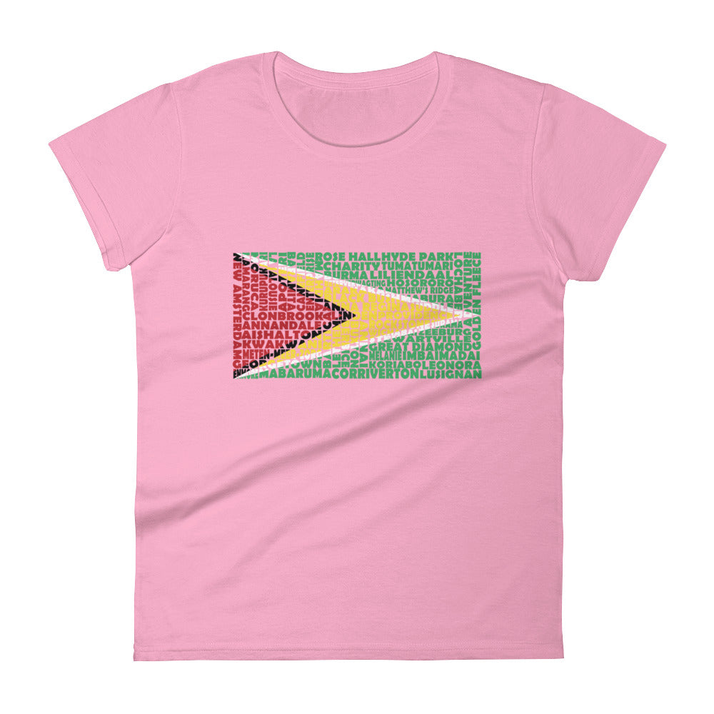 Guyana Stencil - Women's short sleeve t-shirt