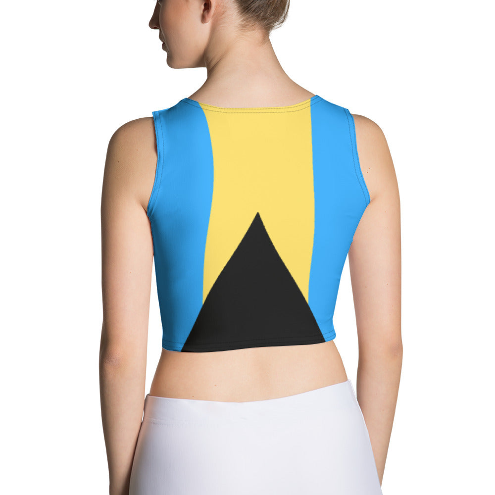 Bahamas Flag - Fitted crop top