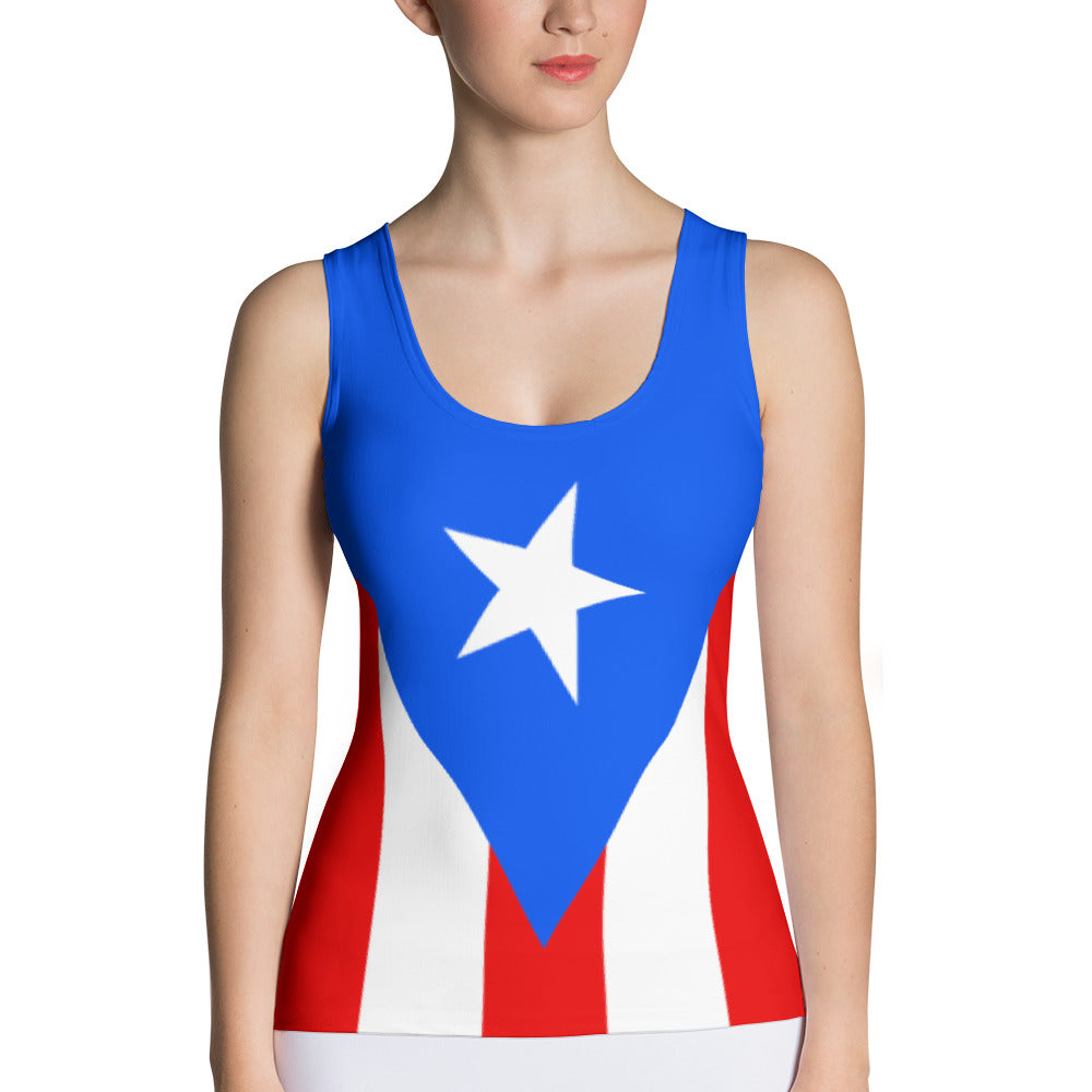 Puerto Rico - Women's Fitted Tank Top
